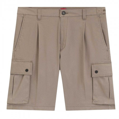Front - Hugo Mens Stretch Cargo Shorts