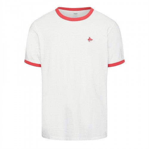 Front - Levis Mens Embroidered Logo Ringer T-Shirt
