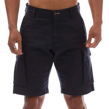 Front - Gant Mens Twill Relaxed Fit Cargo Shorts