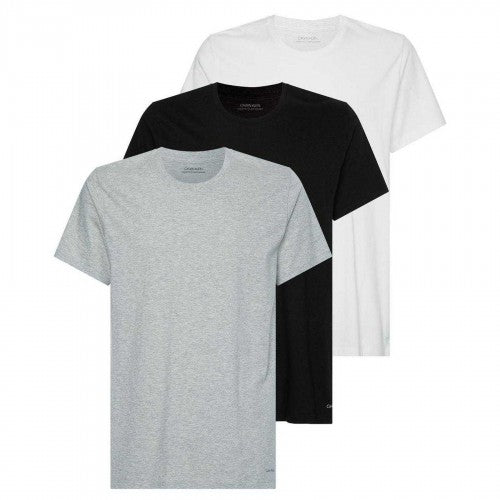 Front - Calvin Klein Mens Plain T-Shirt (Pack of 3)