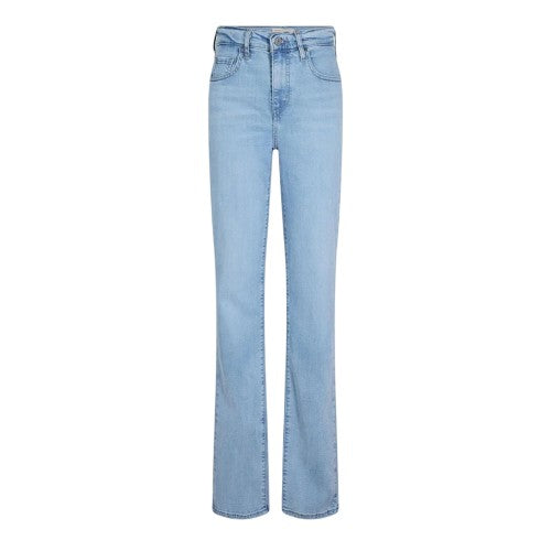 Front - Levis Womens/Ladies 724 Straight Leg High Rise Jeans