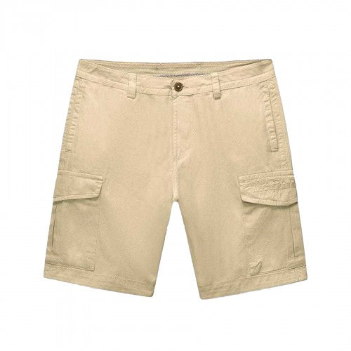 Front - Napapijri Mens Deline Cotton Blend Cargo Shorts