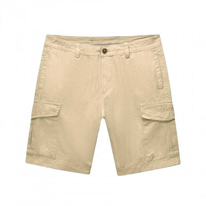Front - Napapijri Mens Deline Cotton Blend Cargo Shorts