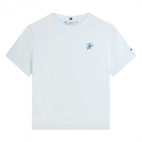Front - Tommy Hilfiger Womens/Ladies Script Logo T-Shirt