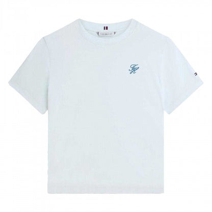 Front - Tommy Hilfiger Womens/Ladies Script Logo T-Shirt