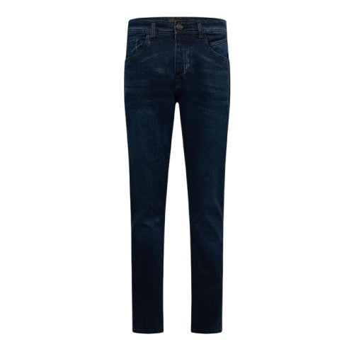Front - Crosshatch Mens Plain Slim Jeans