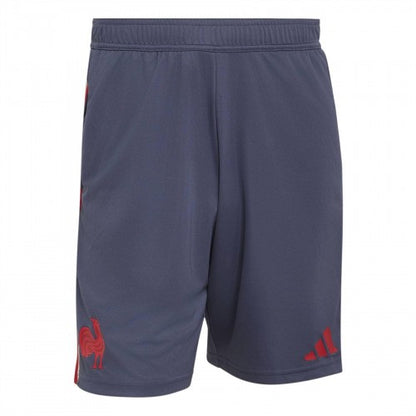 Front - Adidas Mens France FFR Rugby Shorts