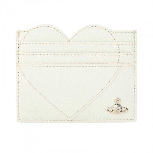 Front - Vivienne Westwood Heart Leather Card Holder