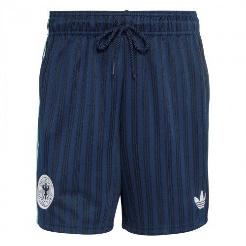 Front - Adidas Mens Germany DFB Structured Relaxed Fit Football Shorts