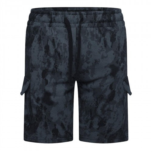 Front - Crosshatch Mens Cardon Camo Cargo Shorts