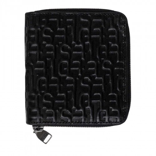 Front - Diesel Repeat Logo Leather Wallet