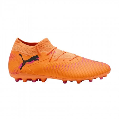 Front - Puma Mens Future 8 Match Flat Firm Ground Football Boots