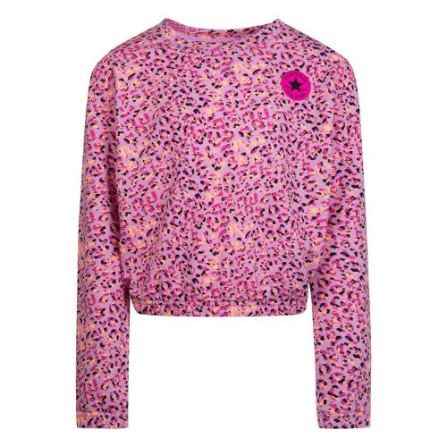 Front - Converse Childrens/Kids All-Over Print Crew Neck Sweatshirt