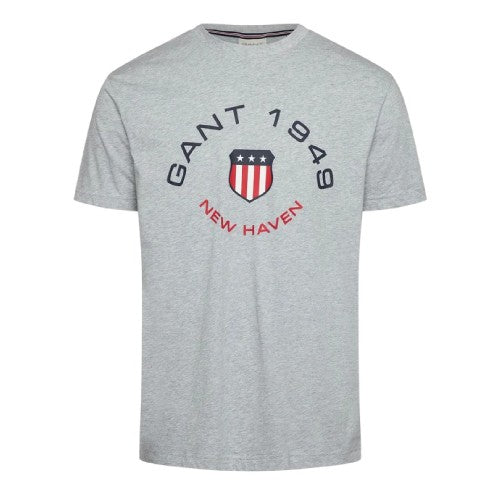 Front - Gant Mens Chest Logo T-Shirt