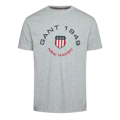Front - Gant Mens Chest Logo T-Shirt