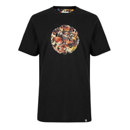 Front - Pretty Green Mens Abstract Logo T-Shirt
