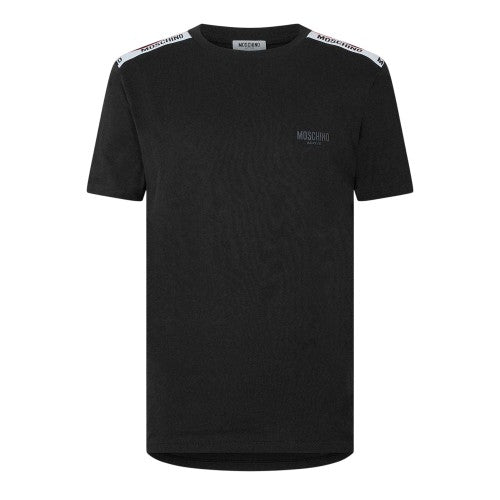 Front - Moschino Mens Tape Regular T-Shirt