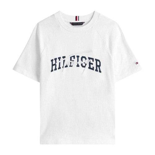 Front - Tommy Hilfiger Childrens/Kids Script Raglan T-Shirt