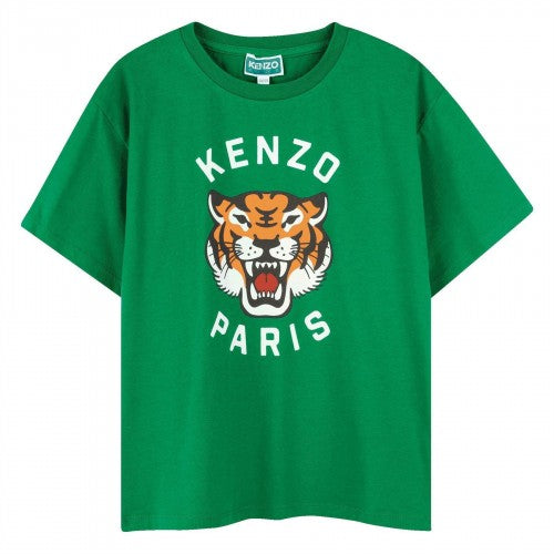 Front - Kenzo Childrens/Kids Tiger Relaxed Fit T-Shirt