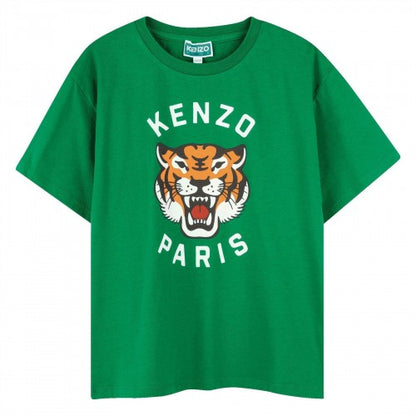 Front - Kenzo Childrens/Kids Tiger Relaxed Fit T-Shirt
