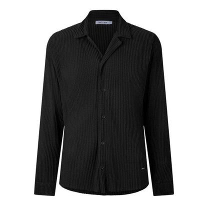 Front - Belier Mens Ribbed Long-Sleeved Shirt