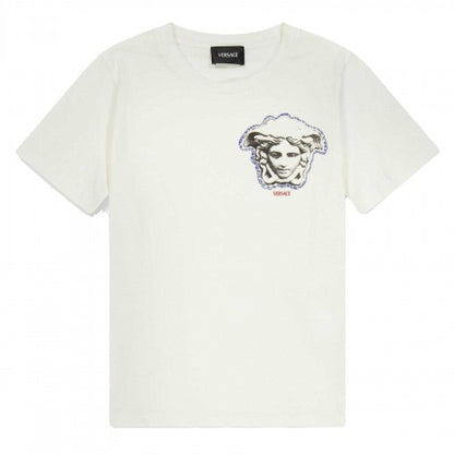 Front - Versace Childrens/Kids Essentials Logo T-Shirt