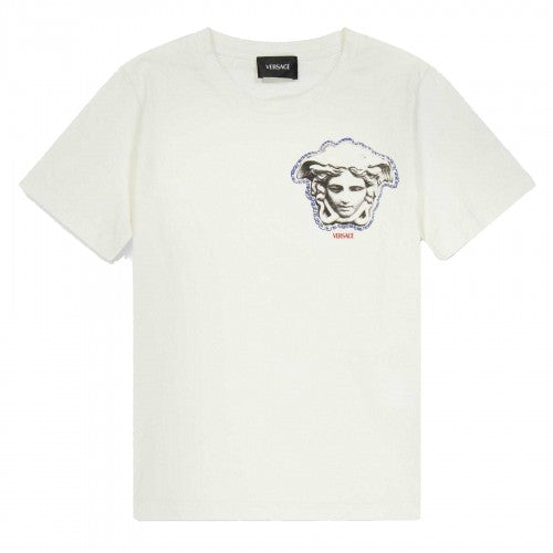 Front - Versace Childrens/Kids Essentials Logo T-Shirt
