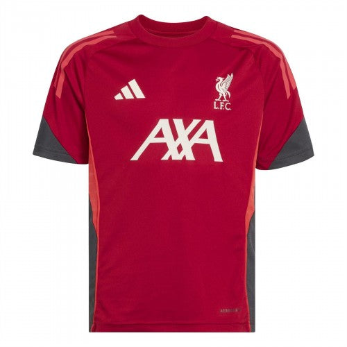 Front - Adidas Childrens/Kids Tiro 25 Competition Liverpool FC Training T-Shirt