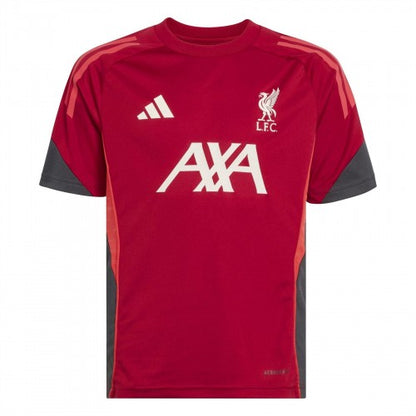 Front - Adidas Childrens/Kids Tiro 25 Competition Liverpool FC Training T-Shirt