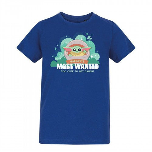 Front - Characters Childrens/Kids Galaxy´s Most Wanted Grogu Star Wars T-Shirt