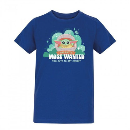 Front - Characters Childrens/Kids Galaxy´s Most Wanted Grogu Star Wars T-Shirt