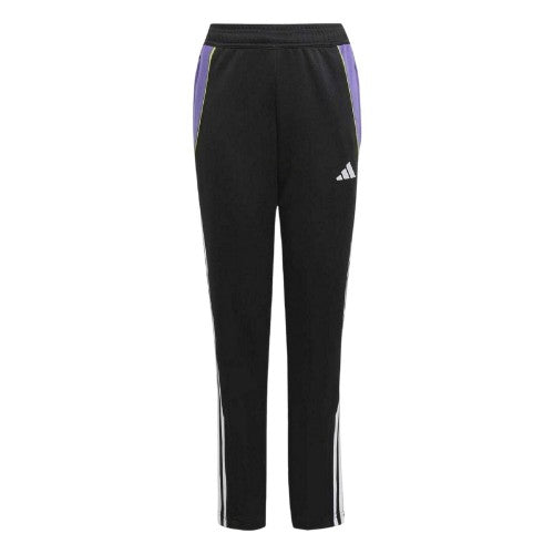 Front - Adidas Childrens/Kids Tiro Colour Block Tapered Tracksuit Bottoms