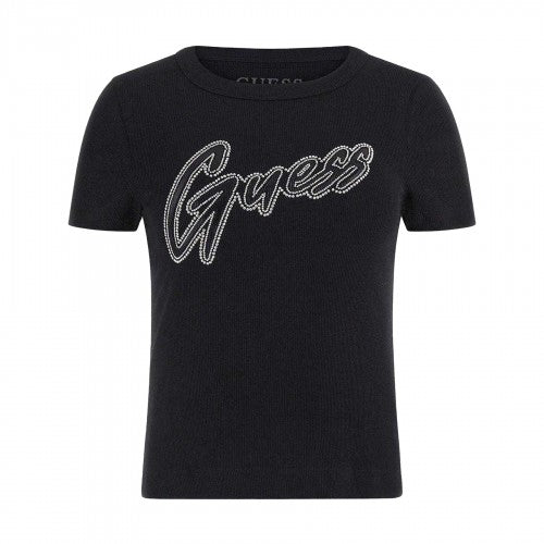 Front - Guess Womens/Ladies Rhinestone T-Shirt