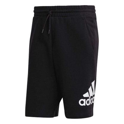 Front - Adidas Mens Essentials French Terry Big Logo Shorts