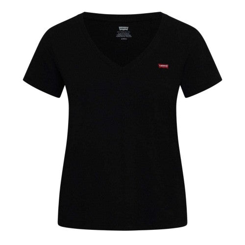 Front - Levis Womens/Ladies Slub V Neck T-Shirt