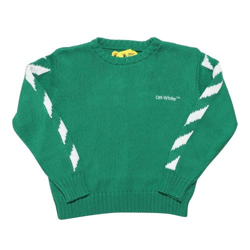 Front - Off White Childrens/Kids Helvetica Sweatshirt