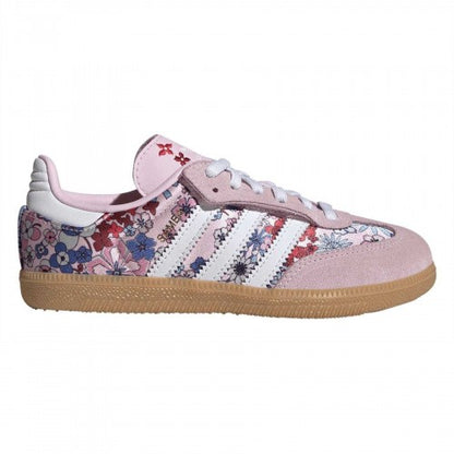 Front - Adidas Childrens/Kids Samba OG Suede Trainers