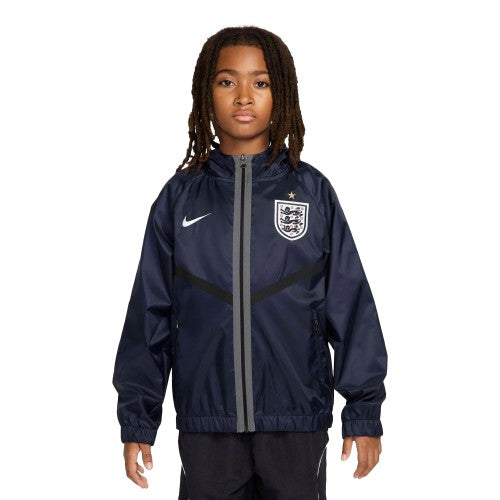 Front - Nike Childrens/Kids England Hooded Tracksuit Top