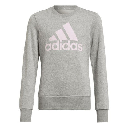 Front - Adidas Girls Essentials Big Logo Sweatshirt