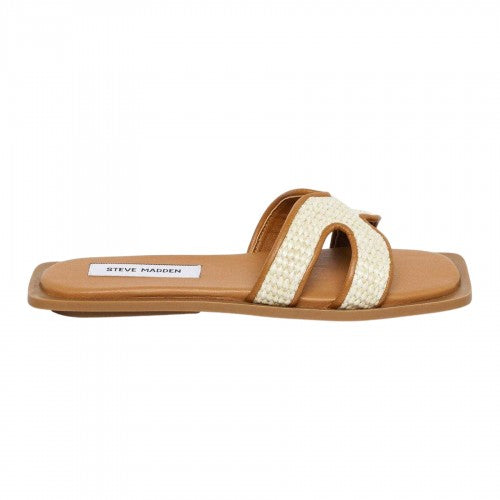 Front - Steve Madden Womens/Ladies Sofia Leather Flat Sandals