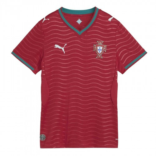 Front - Puma Womens/Ladies World Cup 2026 Portugal FC Home Shirt