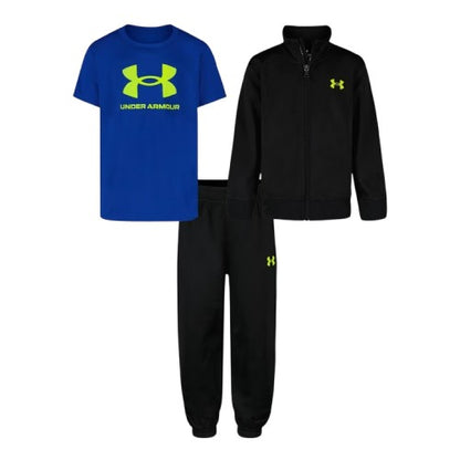 Front - Under Armour Childrens/Kids Brawler Tracksuit Set