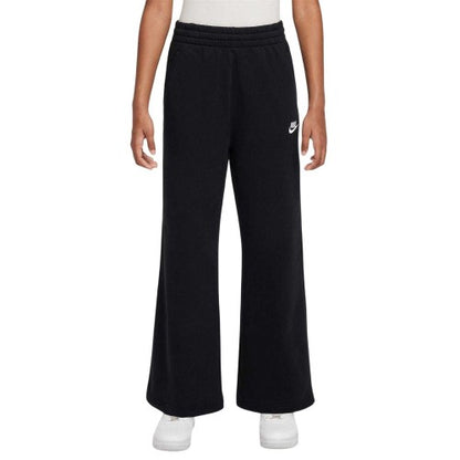 Front - Nike Girls Club Fleece Relaxed Fit Joggers
