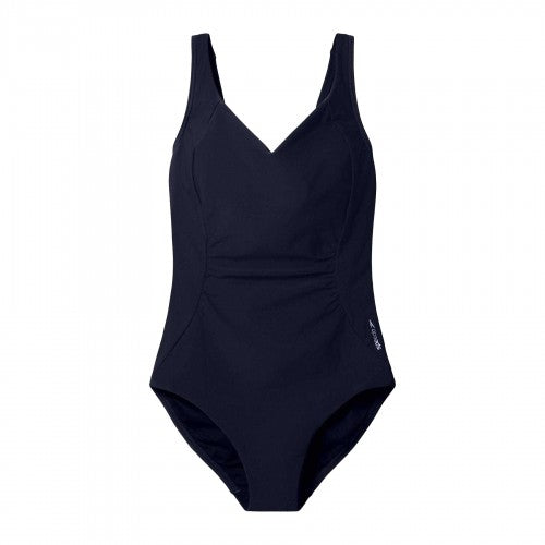 Front - Speedo Womens/Ladies Shirred One Piece Swimsuit