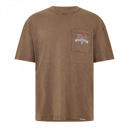 Front - Represent Mens Mel´s Diner Chest Pocket Oversized T-Shirt