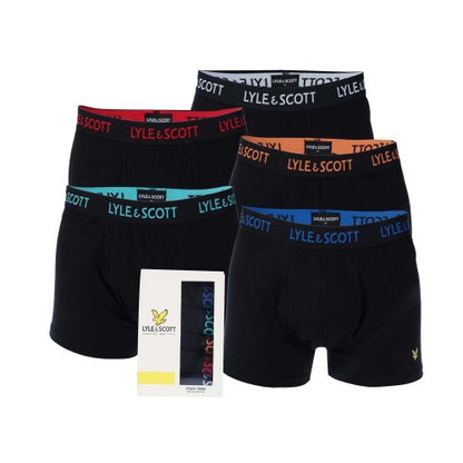 Front - Lyle & Scott Mens Miller Boxer Shorts (Pack of 5)