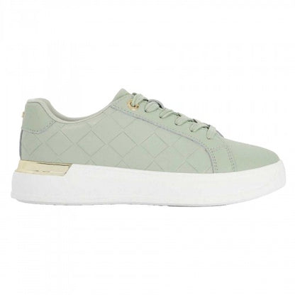 Front - Dune London Womens/Ladies Eave Leather Trainers