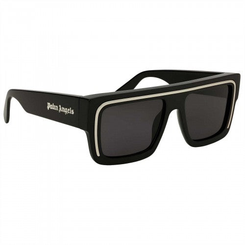 Front - Palm Angels Mens Salton Rectangle Sunglasses