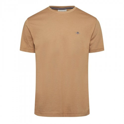 Front - Gant Mens Shield Logo Regular T-Shirt