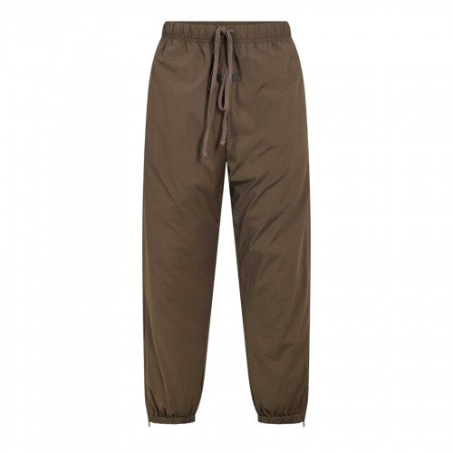 Front - Fear Of God Essentials Mens Woven Open Hem Relaxed Fit Tracksuit Bottoms